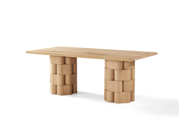 White Oak Veneer Dining Table