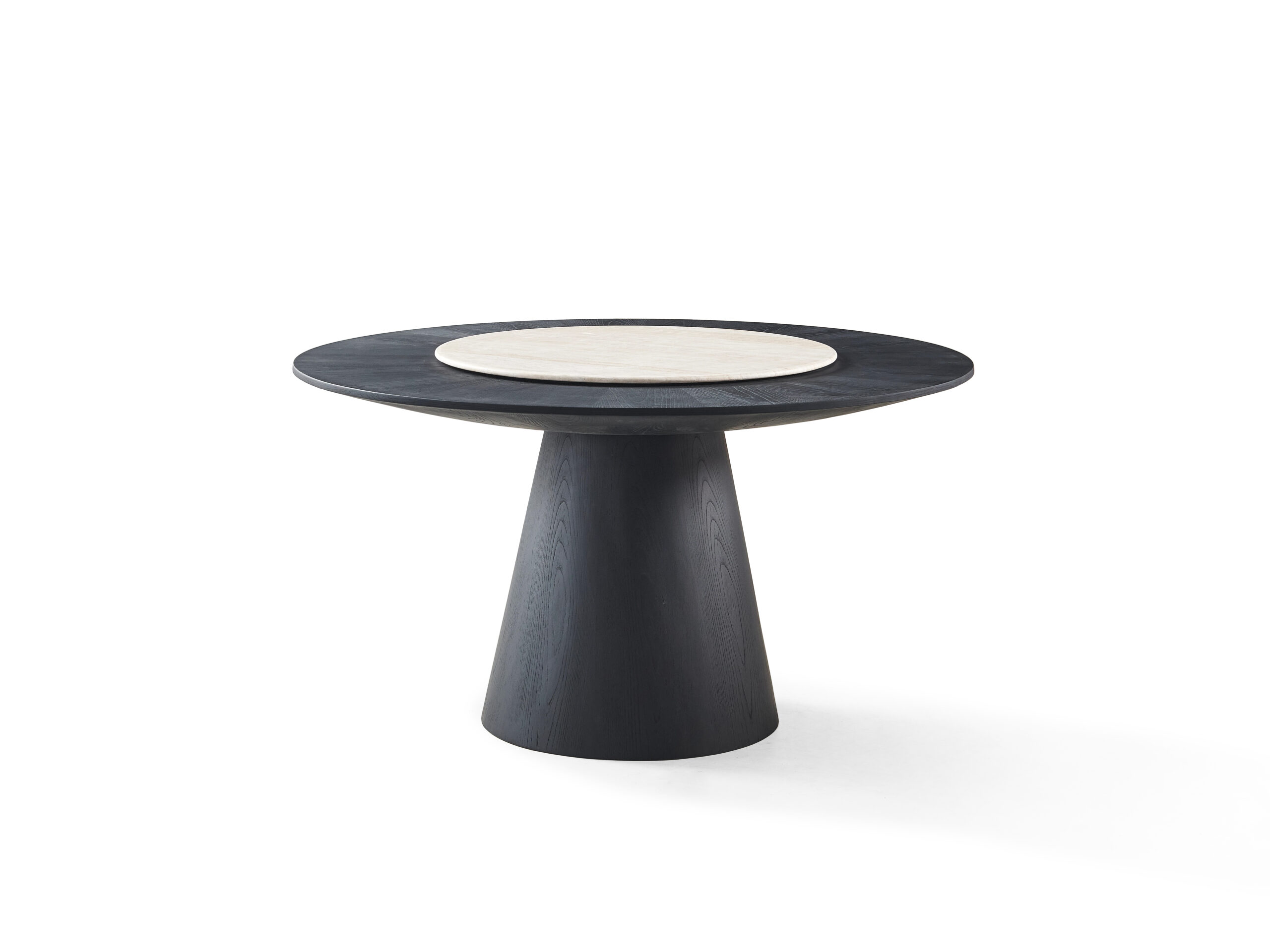 Natural Super White Travertine Round Dining Table - Image 2