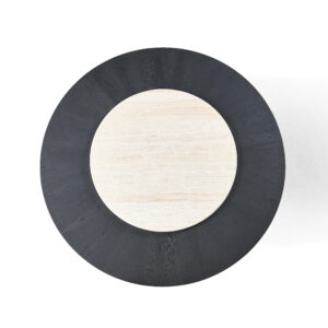 Natural Super White Travertine Round Dining Table - Image 3
