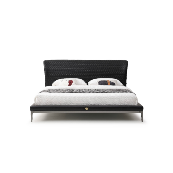 Royal‑Style Quilted Upholstered Bed