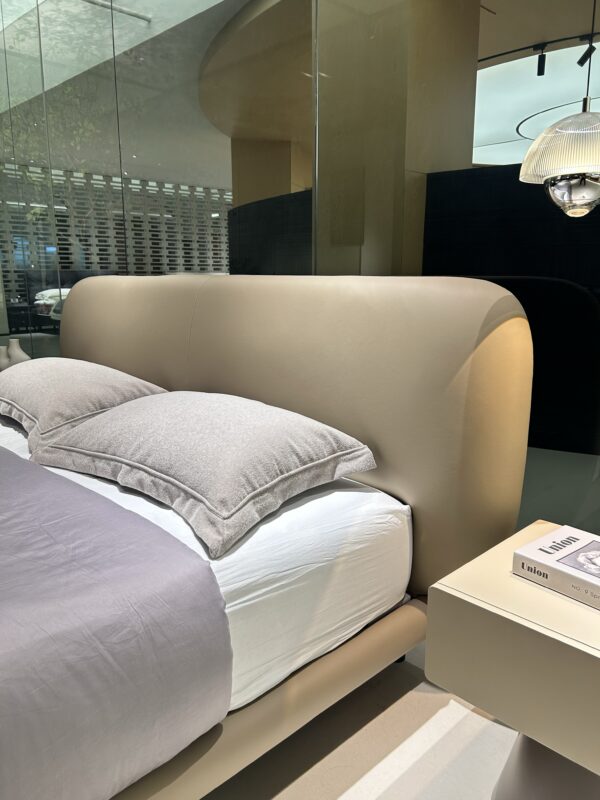 Ultra‑slim headboard bed
