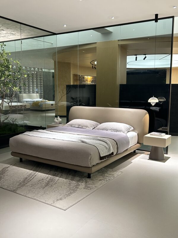 Ultra‑slim headboard bed