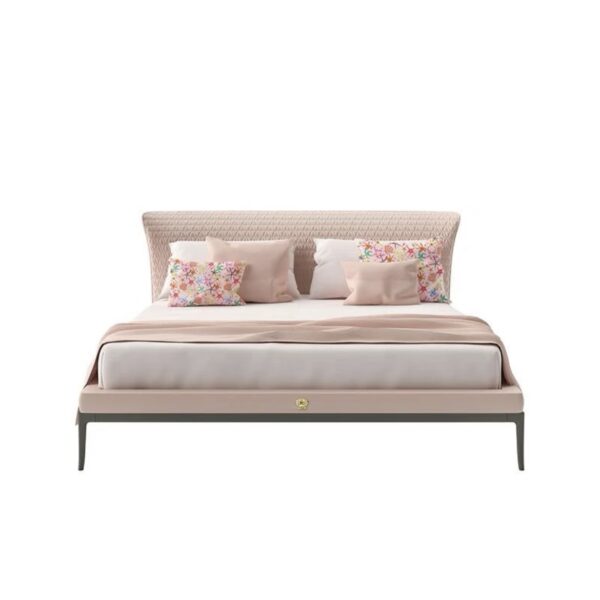 Royal‑Style Quilted Upholstered Bed