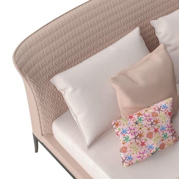 Royal‑Style Quilted Upholstered Bed