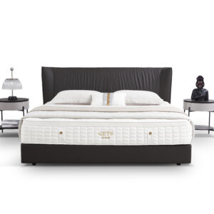 Satin‑Effect Upholstered Bed - Image 5